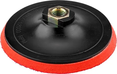 Zdjęcie produktu dla GRAPHITE 1 sztuka Klingspor z rzepem do szlifierek tarczowych - Samoprzylepna - Tarcza szlifierska z rzepem do tarcz szlifierskich Ø 125 mm