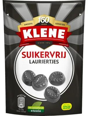 Zdjęcie produktu dla Klene Lauriertjes Liquorice Candies 110g – Słodkie cukierki z lukrecją, idealne na przekąskę