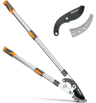 Obrázok produktu pre Teleskopická čepeľ s dĺžkou 70-103 cm, vrátane náhradných čepelí, oceľová čepeľ SK5, teflónový povrch, nastaviteľná rukoväť s 6 polohami