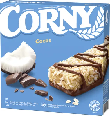 Produktbild von Corny Müsliriegel CLASSIC Cocos, 6x25g