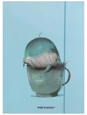Zdjęcie produktu dla Teczka A4 na gumkę CUTE z motywem Wieloryba