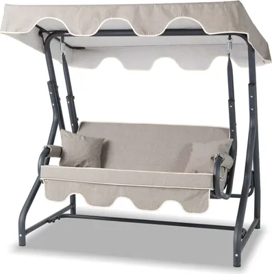 Produktbild von Skye Decor, Morus - Anthracite, Grey, Garten-Doppelschaukelstuhl, 100 % METALL, Anthrazit, 170 x 110 x 170 cm
