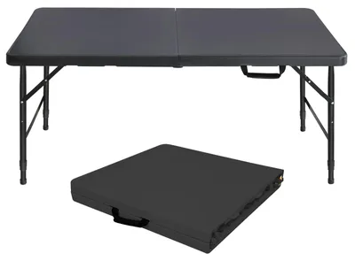 Productafbeelding van Opvouwbare tafel 125 x 61 cm in plastic - Multifunctionele tuintafel