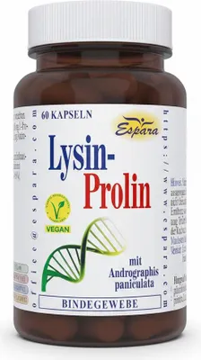 Zdjęcie produktu dla Lizyna Prolina Kapsułki 60 kapsułek