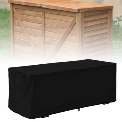 Image de Omgoods - Boîte de rangement étanche, dimensions 123x62x55 cm, couleur noire