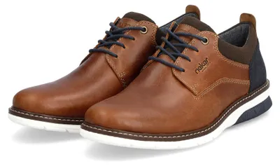 Immagine prodotto di Rieker scarpa da uomo in vera pelle con lacci marrone, Uomo:42 EU