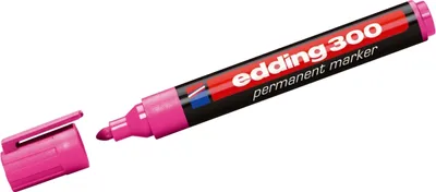 Produktbild von Permanentmarker edding 300 rosa Packung mit 10 Stück