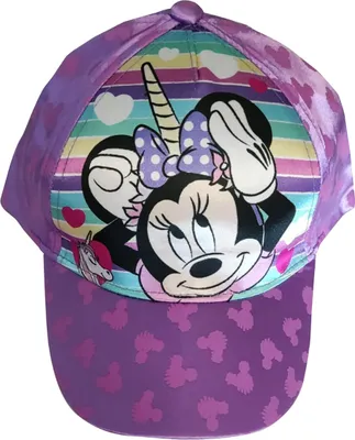 Image de Casquette Disney Minnie Mouse, Base Cap, pour fille, avec Minnie comme licorne, violet brillant, taille 52