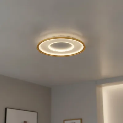 Productafbeelding van Plafondlamp Figin goud Ø 60cm, AI-gegenereerde afbeelding