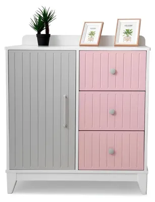 Obrázok produktu pre Komoda Do Detskej Izby Moderná Elegantná Drevená Komoda Viacfarebná JVmoebel