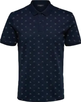 Zdjęcie produktu dla Koszulka polo Selected Paris Kurzarm Blau L Herren Blau L