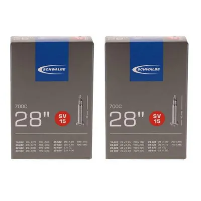 Zdjęcie produktu dla 2 x dętka Schwalbe SV15 28x0,75-1,10" (18/28-622/630) - 28 cali SV 40 mm