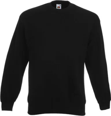 Produktbild von Fruit of the Loom 62-202-0 | Classic Set-in Sweatshirt | Pullover - Farbe: Black - Größe: 3XL