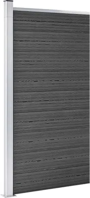 Zdjęcie produktu dla vidaXL Element ogrodzeniowy WPC 95x186 cm czarny