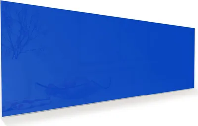 Produktbild von Glasbild 150x60cm in XXL für Wohnzimmer, Schlafzimmer Motiv Königsblauer Hintergrund III