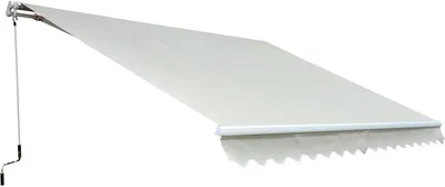 Zdjęcie produktu dla Markiza Outsunny Markiza aluminiowa Markiza przegubowa aluminiowa Ochrona przeciwsłoneczna beżowa