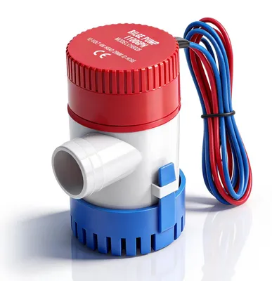 Productafbeelding van 12V 1100 GPH bootpomp, geluidsarm, dompelpomp voor boten en jachten