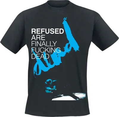 Produktbild von Refused T-Shirt Herren Dead schwarz Band-Merch, Bands 100% Baumwolle M