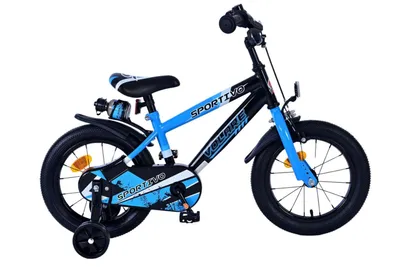 Image de Vélo enfant Volare Sportivo - Garçons - 14 pouces - Bleu Noir