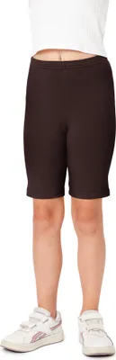 Image de Leggings courts en coton pour fille Bellivalini BLV50-281 (marron, 122)