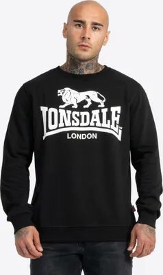 Obrázok produktu pre Pánska mikina s okrúhlym výstrihom slim fit GO SPORT Black L Lonsdale