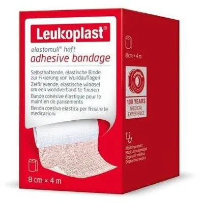 Zdjęcie produktu dla Leukoplast Elastomull samoprzylepna taśma mocująca elastyczna 10 cmx4 m 1 szt