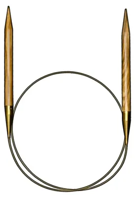 Rundstricknadel Olivenholz 80 cm 9,00 mm braun