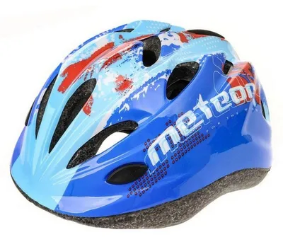 Obrázek produktu pro Meteor – dětská helma s logem – PP5847 (48 cm – 52 cm) (modrá)