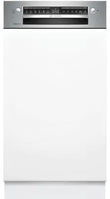 Produktbild von Bosch Serie 4 SPI4HMS13E, Halb integriert, Single (45 cm breit), Weiß, Edelstahl, Tasten, 1,75 m