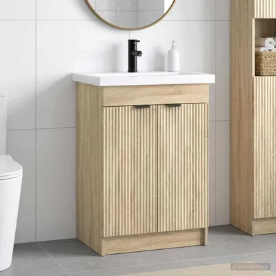 Produktbild von Maison Exclusive - Badezimmermöbel-Set Sonoma-Eiche 56 x 37,5 x 81 cm