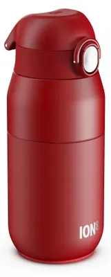 Isolierte Wasserflasche 360 ml, Edelstahl, auslaufsicher, Rot