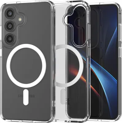 Obrázek produktu pro Magnetické pouzdro pro MagSafe SPACECASE Clear Mag pro Galaxy S25 Průhledný