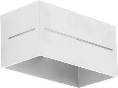 Obrázek produktu pro Nástěnná lampa QUADO, bílá, 1xG9x40W, kov, rozměry: 10x20x20 cm, IP20, Lampex