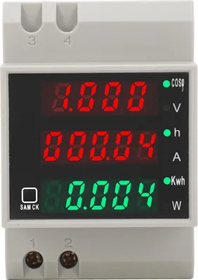 Image de AC80?300V 100A DIN Rail Power Meter Digital Display Voltage Current Time Power KWh Multifunctional Voltmeter