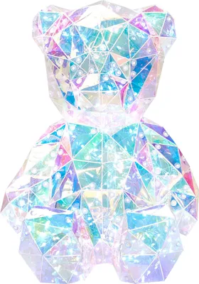 Produktbild von BELIANI LED Dekoration Teddybär schillernd holografisch RGB USB mehrfarbig