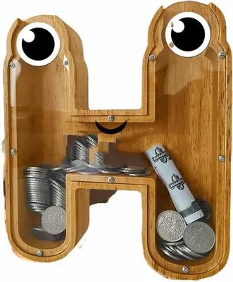 Immagine prodotto di Scatola del tesoro in legno - Lettera H