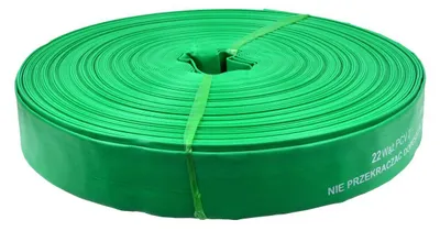 Produktbild von Garronda PVC Flachschlauch 2 Zoll 100 m Druckschlauch 2 bar PVC Layflat-Schlauch non smelling Wasserförderschlauch Bewässerung Garten Entwässerung GD-0236 Grün