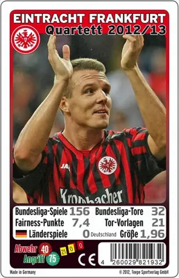 Produktbild von Teepe Sportverlag 19320 - Eintracht Frankfurt Quartett 12/13
