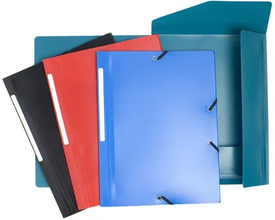 Image de Classeur Exacompta, format DIN A4, avec 3 pochettes, couleurs variées