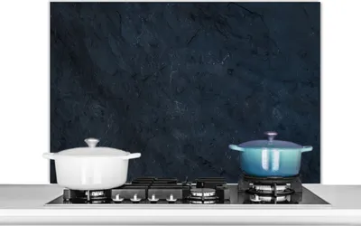 Produktbild von KitchenYeah®  Spritzschutz Küche - Küchenrückwand - Wandschutz für Herd und Spüle - Beton - Zement - Textur 100x65 - Alu-Dibond (Alternative zum Spritzschutz aus Glas) - Hitzebeständig - Herdspritzsch