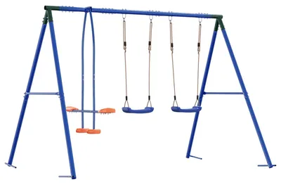 Produktbild von Outdoor Schaukelset Mehrfarbig 263 x 185 x 185 cm Stahl und PE