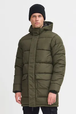 Produktbild von Blend BHzatimi Herren Winterjacke Steppmantel Jacke mit Kapuze Eingrifftaschen Reißverschluss Drückknöpfen Regular fit