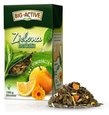 Zdjęcie produktu dla Big-Active - Herbata zielona z pomarańczą 100g
