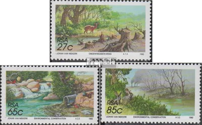 Produktbild von Briefmarken Südafrika 1992 Mi 831-833 (kompl.Ausg.) postfrisch Umweltschutz