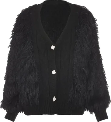 Produktbild von caneva damen strickjacke - schwarz, M