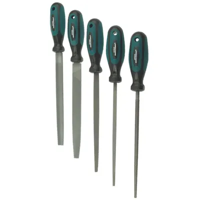 Produktbild von Brüder Mannesmann 5-teiliges Werkstattfeilen-Set 200 mm 61006