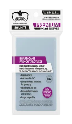Produktbild von Ultimate Guard Premium Soft Sleeves für Französische Tarot-Karten (80)