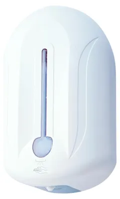 Immagine prodotto di Dispenser di disinfettante bianco con sensore, modello Merit