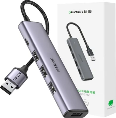 Image de Ugreen Splitter Usb Hub - 4X Usb 3.0 Gris (Cm473 20805)
