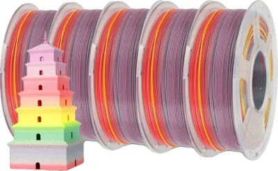 Produktbild von <JAYO 3D Filament, Dreifarbige, Hohe Schichthaftung ,PLA Regenbogen 01